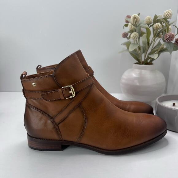 Pikolinos Puertollano W3C Ankle Boots Brown Side Zip Women EU 42/11.5 Tried On - Picture 3 of 8